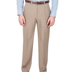 NWT: Haggar Mens Premium No Iron Khaki
